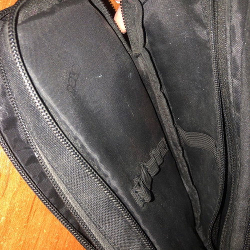 Polo pencil case used with slight ink on lid