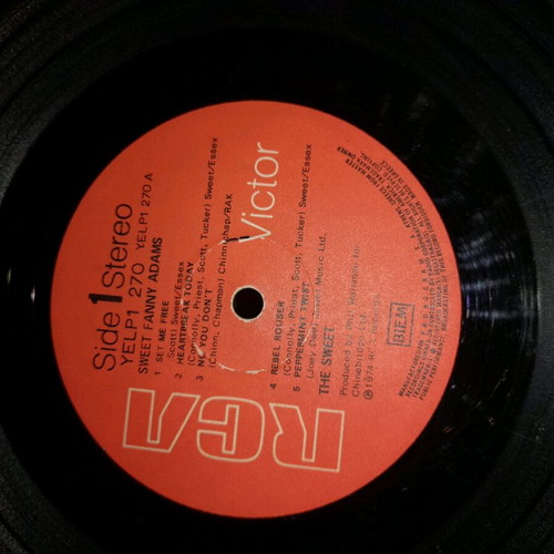 Sweet-Fanny Adams vinyl record used, foreign music
