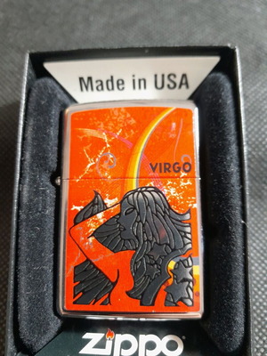 Zippo lighter new with Virgo zodiac made in USA