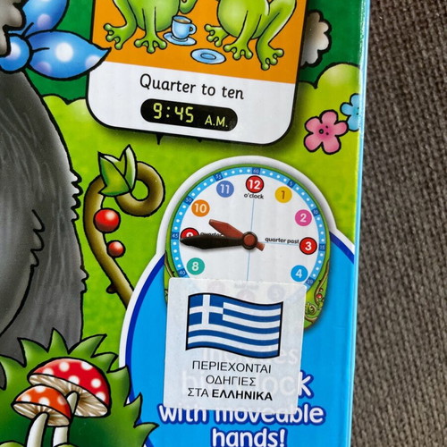 Learning clock game in English for ages 5-9