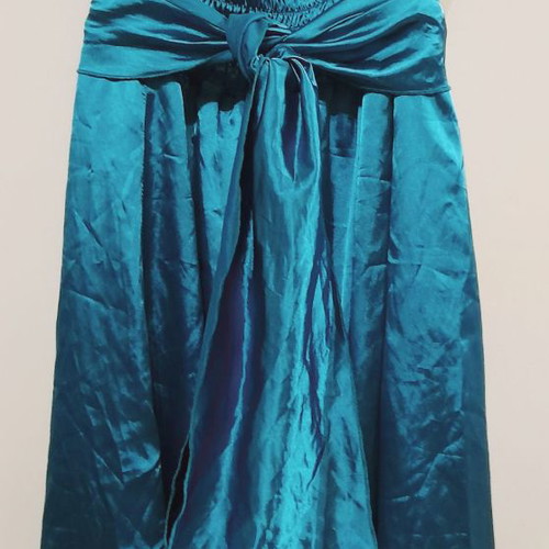 Be You Satin Strapless Cocktail Dress turquoise new, size M