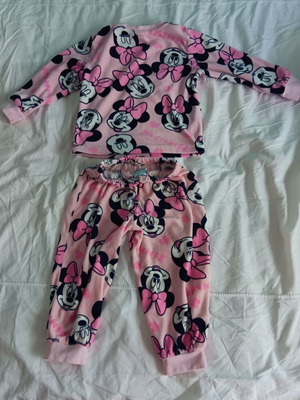 Minnie pajamas for 2 years old, used, 100% polyester
