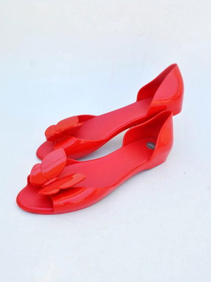 Melissa red sandals with butterfly PVC vegan size 40 used