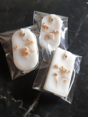 Aromatic closet tablets like new made from coconut plant wax