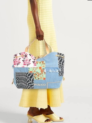 Τσάντα ώμου Pinko μπλε καινούργια