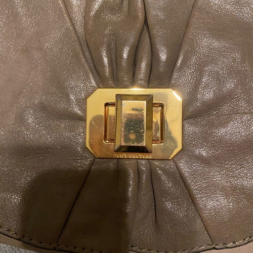 Juicy Couture leather crossbody bag like new, beige