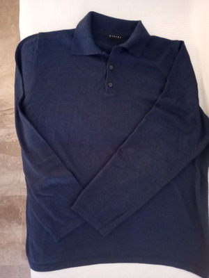 Sisley men's wool sweater XL dark blue like new