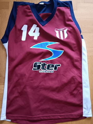 Sporting Patision Basketball Jersey No 14 Large used authentic