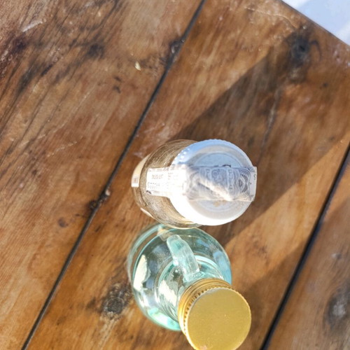 Miniature Tsikoudia Rouba and MG Gin Tonic sealed, new