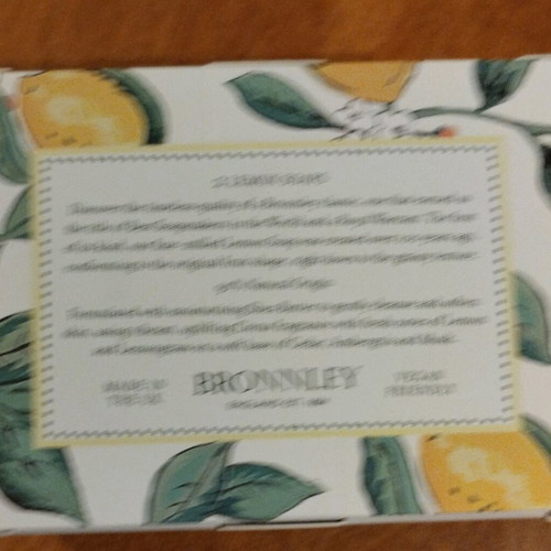 Bronnley lemon soaps new in gift pack