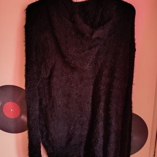 Leather jacket set Celestino small with leopard shirt and black cardigan like new