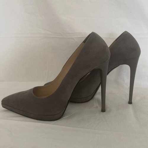 Exe gray suede pumps with 11 cm heel, like new, size 40