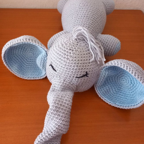 Amigurumi elephant new handmade knitted doll 37 cm