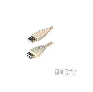 Καλώδιο προέκταση 2 μέτρων USB 2.0  A/M-AF TW cable