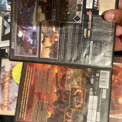 Warhammer Mark of Chaos and Dawn of War PC games like new