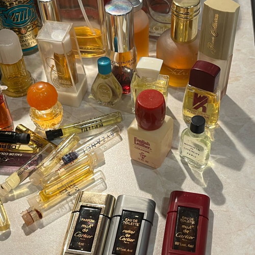 Old women's perfumes used, collectible bottles 1960-1990