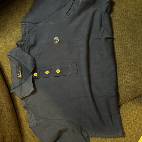 Fred Perry men's polo shirt short sleeve blue used like new, size M