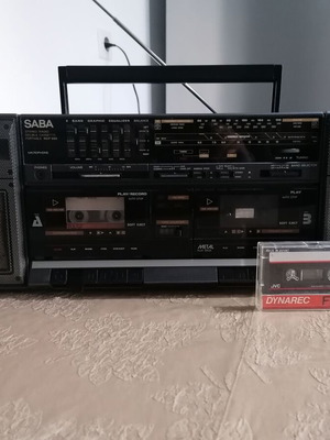 SABA RCP-685 Radio Cassette Player used, 1986 Germany