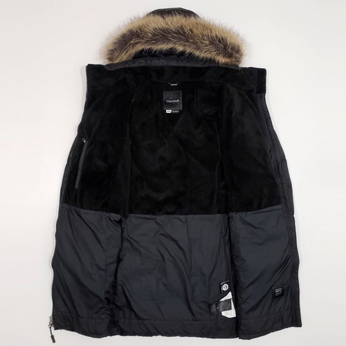 Marmot Montreal 700Down women's winter puffer jacket used, black, size M