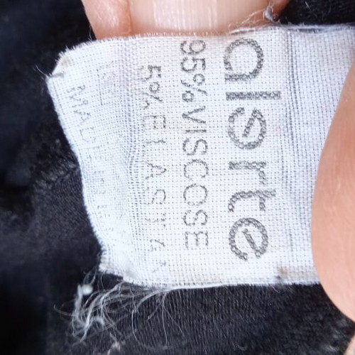 Leggings black used, soft viscose with pockets, size L