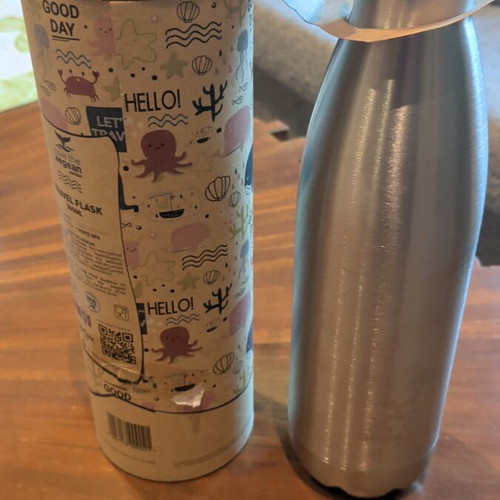 Estia Inox Water Bottle new, keeps drinks cold 24h and hot 12h