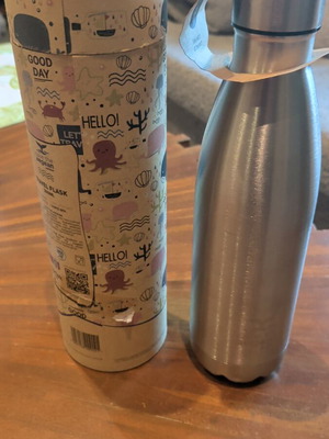 Estia Inox Water Bottle new, keeps drinks cold 24h and hot 12h