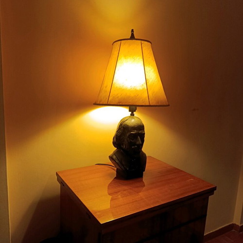 William Shakespeare handmade lamp made to order