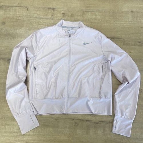 Nike white and pink windbreaker jacket, size S