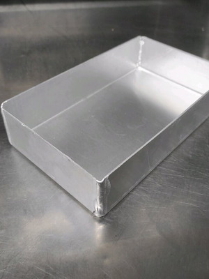 Aluminum baking trays like new, pack of 10, 20.5x12x4.5 cm