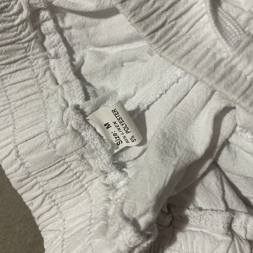 Linen pants new, white, medium, Shein