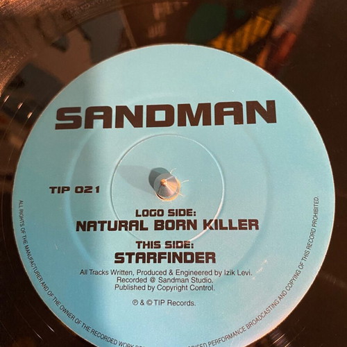 Sandman Natural Born Killer vinyl record like new, electronic
