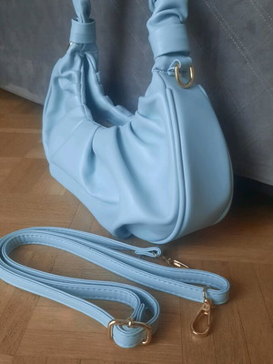 Turquoise shoulder bag like new with detachable strap