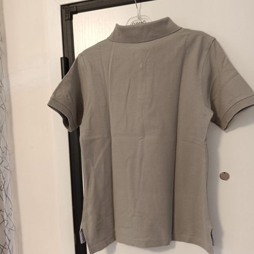 Tommy Hilfiger men's polo shirt, grey beige khaki, size S