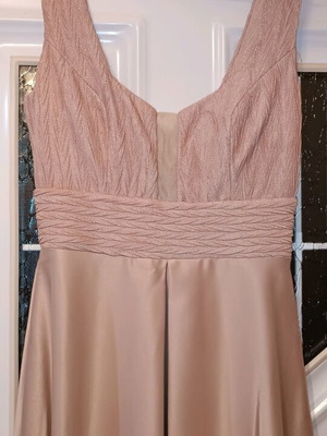 Long formal dress, sapio milo color, fits small-medium