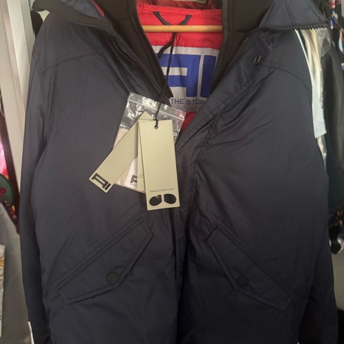 Parka jacket AI Riders on the Storm new, dark blue with red lining
