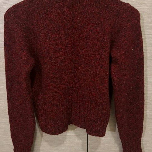 Nouveau knitted cardigan like new, burgundy, size S