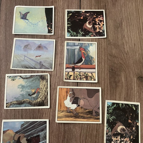 Panini Fox and the Hound stickers used, pack of 8