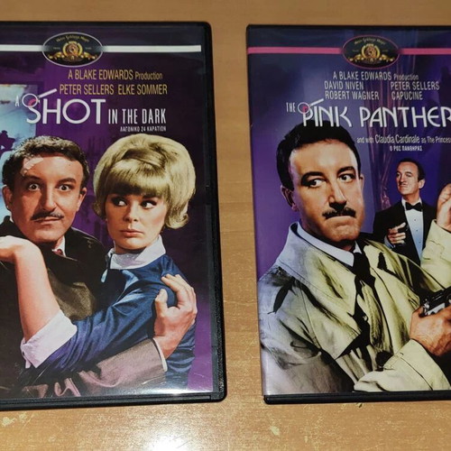 Pink Panther DVD set of 2 movies with Peter Sellers, used