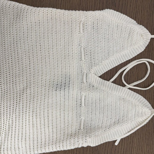 Off White Knitted Blouse like new, size Small
