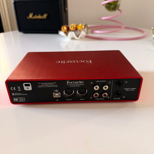 Focusrite Scarlett 2i4 2nd Generation audio interface used