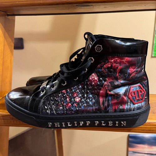 Philipp Plein men's sports shoes like new, size 42, leather