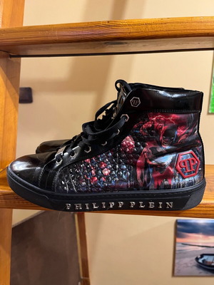 Philipp Plein men's sports shoes like new, size 42, leather