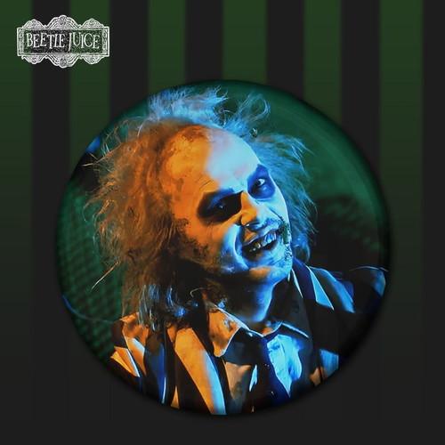 Beetlejuice pin set new, 6 pieces, 3 cm