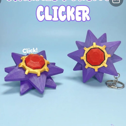 3D Clicker Keychain new with click mechanism, ideal for relaxation