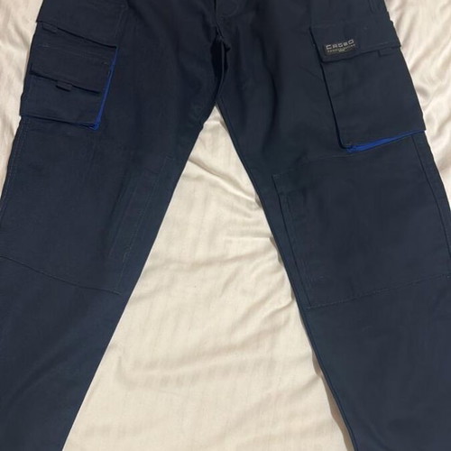 Fageo men's work pants size S brand new dark blue
