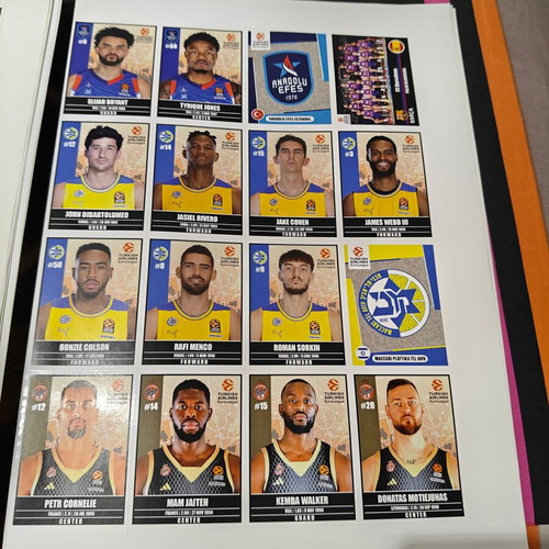 Euroleague 2023-2024 album new with stickers