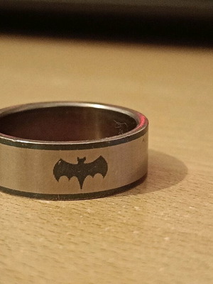 Ατσάλινο δαχτυλίδι Batman σε άριστη κατάσταση
