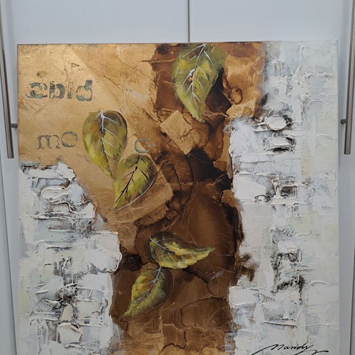 Canvas painting hand-painted like new, 60x60cm