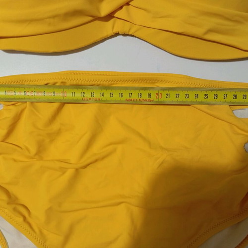 Yellow high-waisted bikini used, size S/M