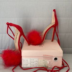 Simmi Shoes platform sandals like new, red, size 37